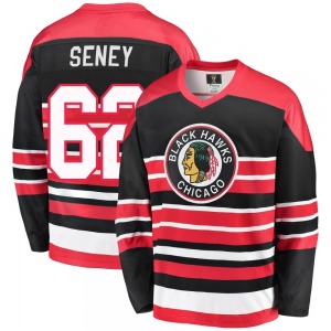 Brett Seney Chicago Blackhawks Fanatics Branded Premier Red/Black Breakaway Heritage Jersey
