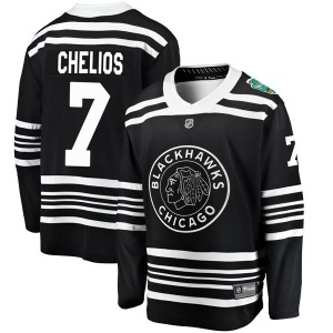 Youth Chris Chelios Chicago Blackhawks Fanatics Branded Breakaway Black 2019 Winter Classic Jersey