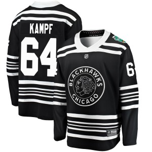 Youth David Kampf Chicago Blackhawks Fanatics Branded Breakaway Black 2019 Winter Classic Jersey