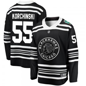 Youth Kevin Korchinski Chicago Blackhawks Fanatics Branded Breakaway Black 2019 Winter Classic Jersey