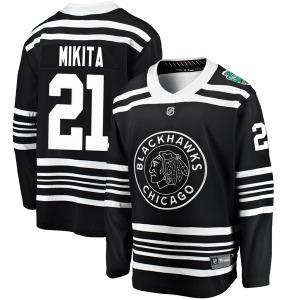 Youth Stan Mikita Chicago Blackhawks Fanatics Branded Breakaway Black 2019 Winter Classic Jersey