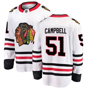 Youth Brian Campbell Chicago Blackhawks Fanatics Branded Breakaway White Away Jersey