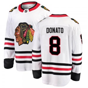 Youth Ryan Donato Chicago Blackhawks Fanatics Branded Breakaway White Away Jersey