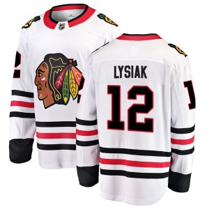 Youth Tom Lysiak Chicago Blackhawks Fanatics Branded Breakaway White Away Jersey