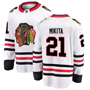 Youth Stan Mikita Chicago Blackhawks Fanatics Branded Breakaway White Away Jersey