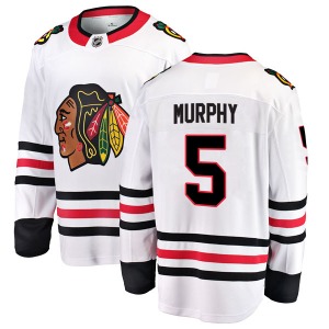 Youth Connor Murphy Chicago Blackhawks Fanatics Branded Breakaway White Away Jersey