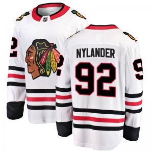 Youth Alexander Nylander Chicago Blackhawks Fanatics Branded Breakaway White Away Jersey
