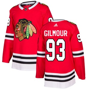 Youth Doug Gilmour Chicago Blackhawks Adidas Authentic Red Home Jersey
