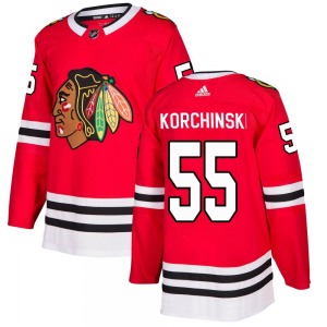 Youth Kevin Korchinski Chicago Blackhawks Adidas Authentic Red Home Jersey