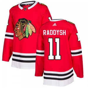 Youth Taylor Raddysh Chicago Blackhawks Adidas Authentic Red Home Jersey