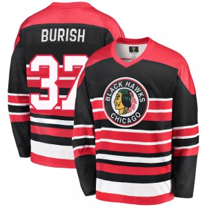 Youth Adam Burish Chicago Blackhawks Fanatics Branded Premier Red/Black Breakaway Heritage Jersey