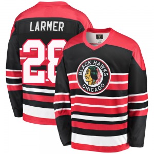 Youth Steve Larmer Chicago Blackhawks Fanatics Branded Premier Red/Black Breakaway Heritage Jersey