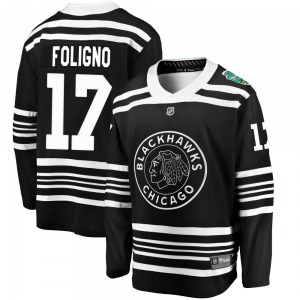 Nick Foligno Chicago Blackhawks Fanatics Branded Breakaway Black 2019 Winter Classic Jersey
