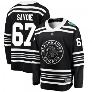 Samuel Savoie Chicago Blackhawks Fanatics Branded Breakaway Black 2019 Winter Classic Jersey