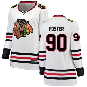 Women's Scott Foster Chicago Blackhawks Fanatics Branded Breakaway White Away Jersey