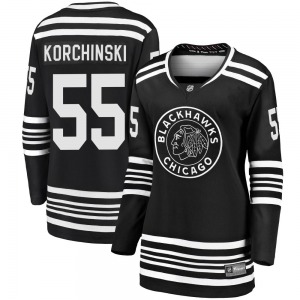 Women's Kevin Korchinski Chicago Blackhawks Fanatics Branded Premier Black Breakaway Alternate 2019/20 Jersey