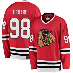 Connor Bedard Chicago Blackhawks Fanatics Branded Premier Red Breakaway Heritage Jersey