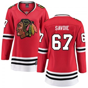 Women's Samuel Savoie Chicago Blackhawks Fanatics Branded Breakaway Red Home Jersey