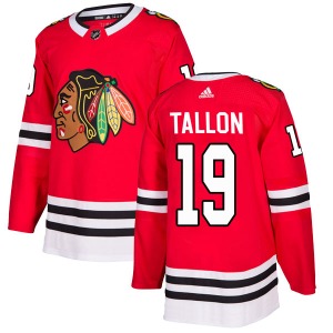 Youth Dale Tallon Chicago Blackhawks Adidas Authentic Red Home Jersey