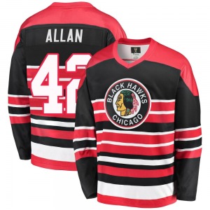 Youth Nolan Allan Chicago Blackhawks Fanatics Branded Premier Red/Black Breakaway Heritage Jersey