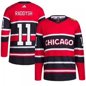 Taylor Raddysh Chicago Blackhawks Adidas Authentic Red Reverse Retro 2.0 Jersey